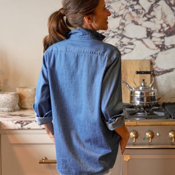 Frank & Eileen Eileen Relaxed Denim Button-Up Shirt - Picture 11 of 12